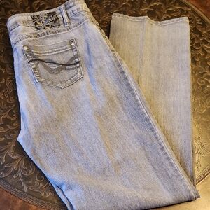 Stylish Gray Women's Jeans Sz 16